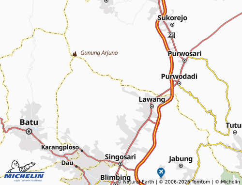 Carte MICHELIN Wonorejo - ViaMichelin