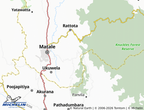 Mapa MICHELIN Punchiseluwakanda - ViaMichelin