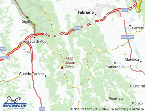 MICHELIN Serradica map - ViaMichelin