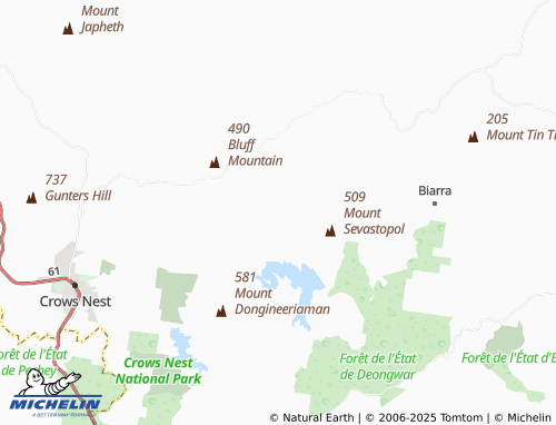 MICHELIN Cressbrook Creek map - ViaMichelin