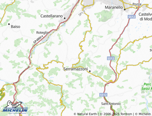 MICHELIN-Landkarte Pescarola Sopra - ViaMichelin