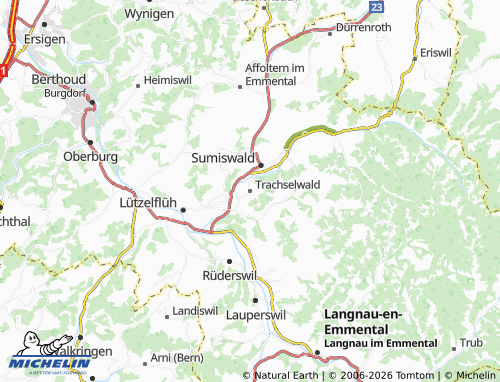 Carte MICHELIN Trachselwald - ViaMichelin