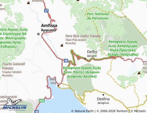 Carte MICHELIN Moni Profiti Ilia - ViaMichelin