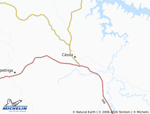 Mappa MICHELIN Cássia - ViaMichelin