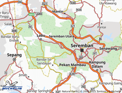 MICHELIN Bandar Ainsdale map - ViaMichelin