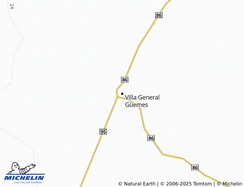 MICHELIN Villa General Güemes map - ViaMichelin