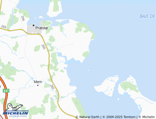 MICHELIN Stavreby Bådehavn map - ViaMichelin