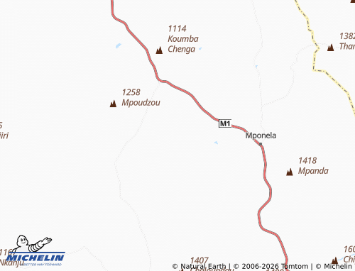 MICHELIN Nyengele map - ViaMichelin