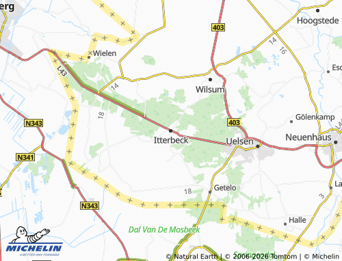 MICHELIN Itterbeck map - ViaMichelin