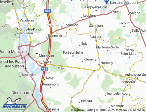 Mapa MICHELIN Port-sur-Seille - ViaMichelin