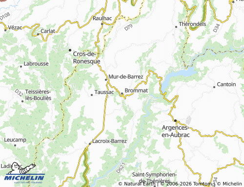 MICHELIN Brommat map - ViaMichelin