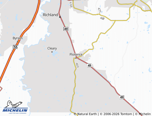 Mapa MICHELIN Florence - ViaMichelin