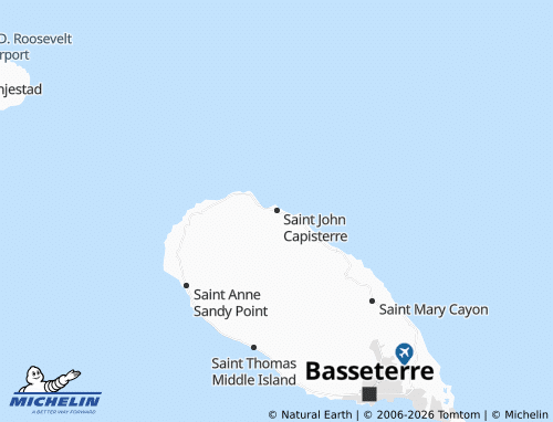 Mappa MICHELIN Saint John Capisterre - ViaMichelin
