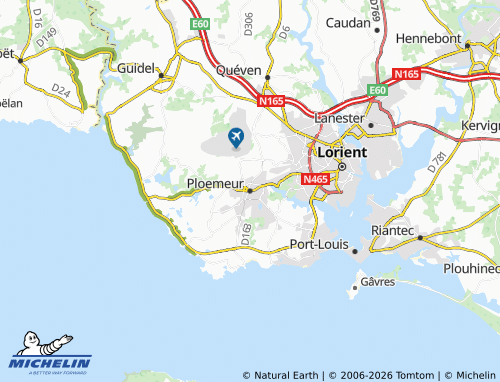 Mappa MICHELIN Ploemeur - ViaMichelin