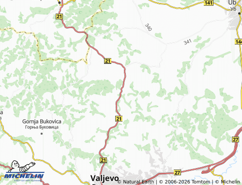MICHELIN-Landkarte Blizonje - ViaMichelin