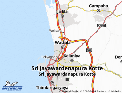 Mappa MICHELIN Hendala South - ViaMichelin