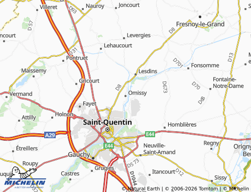 Mappa MICHELIN Omissy - ViaMichelin