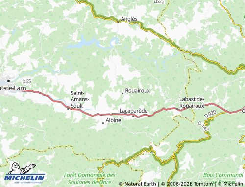 MICHELIN Rouairoux map - ViaMichelin