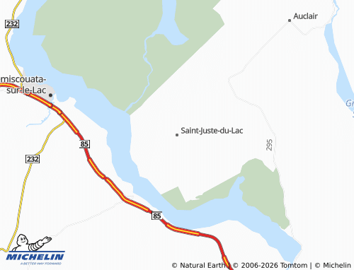 MICHELIN Saint-Juste-du-Lac map - ViaMichelin