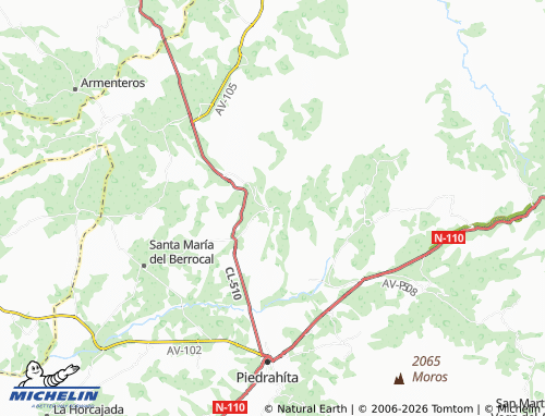 MICHELIN Becedillas map - ViaMichelin
