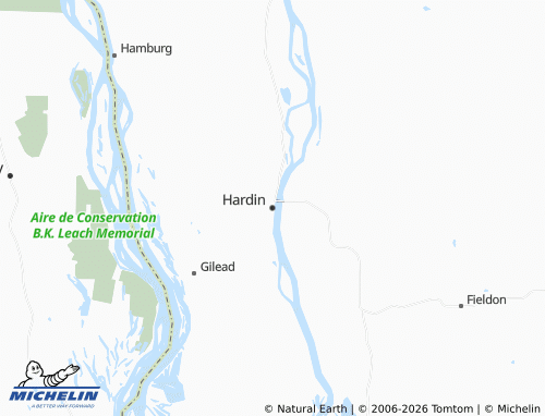 Mappa MICHELIN Hardin - ViaMichelin