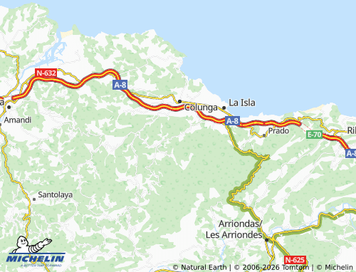 MICHELIN-Landkarte Carrandi - ViaMichelin