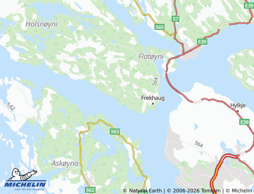 MICHELIN-Landkarte Dalstø - ViaMichelin