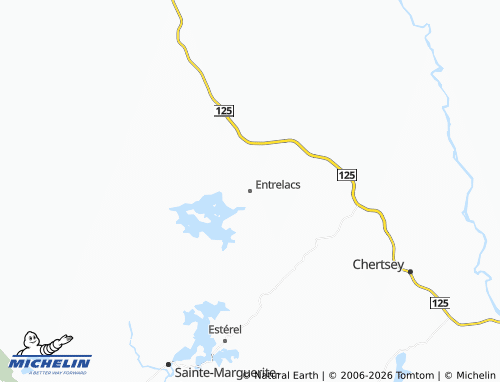 MICHELIN Entrelacs map - ViaMichelin