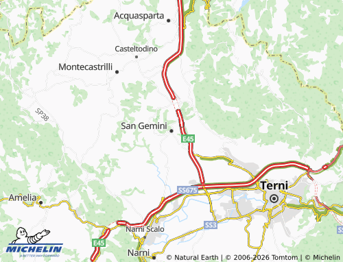 Mapa MICHELIN San Gemini - ViaMichelin
