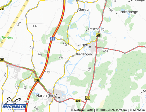 MICHELIN Oberlangen map - ViaMichelin