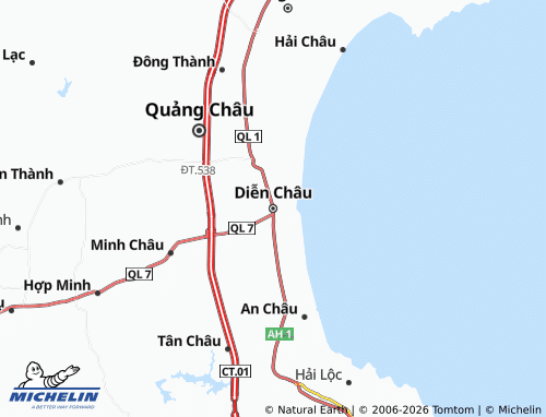 Mapa MICHELIN Diễn Châu - ViaMichelin