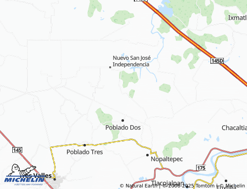 MICHELIN Gloria de Coapa map - ViaMichelin