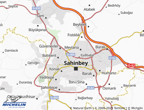MICHELIN Kayaönü map - ViaMichelin