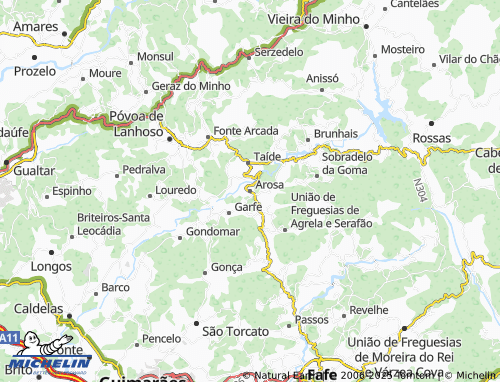 Mapa MICHELIN Arosa - ViaMichelin