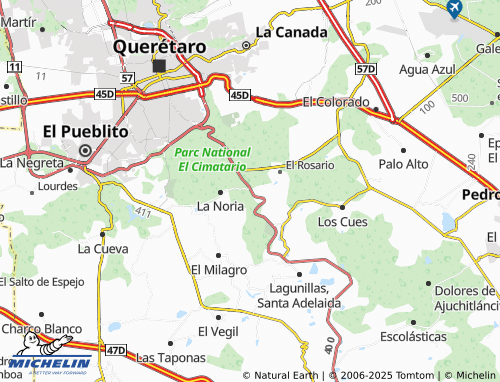 Mapa MICHELIN Real del Cimatario - ViaMichelin