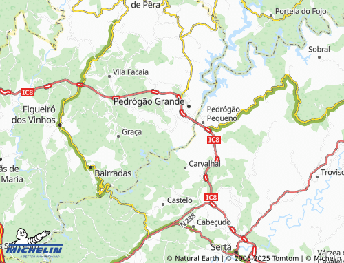 MICHELIN Sobreiro map - ViaMichelin