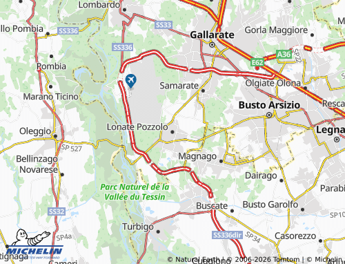 Carte MICHELIN Lonate Pozzolo - ViaMichelin
