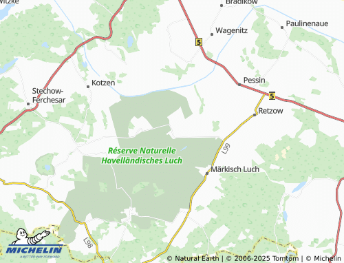 Mapa MICHELIN Liepe - ViaMichelin