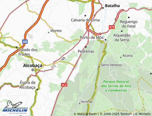 Mapa MICHELIN Casais de Cima - ViaMichelin