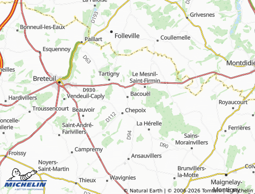Mappa MICHELIN Bacouël - ViaMichelin