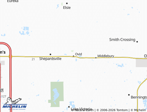 Mappa MICHELIN Ovid - ViaMichelin
