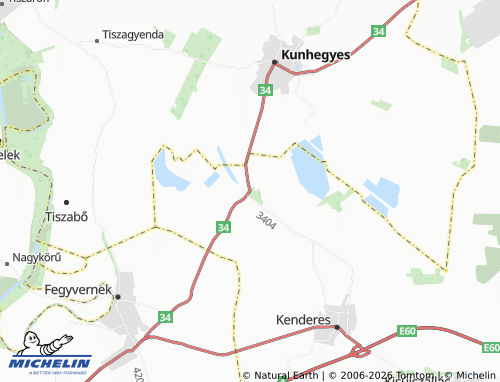 MICHELIN Bánhalma map - ViaMichelin