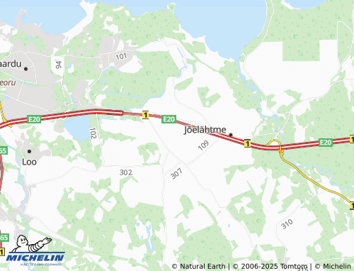 MICHELIN Loo küla map - ViaMichelin
