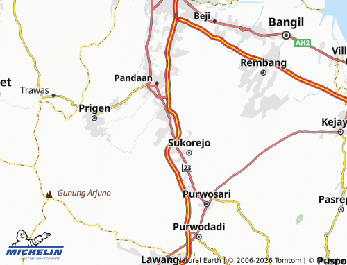 Carte MICHELIN Lemahbang - ViaMichelin