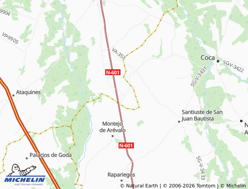 MICHELIN Puras map - ViaMichelin