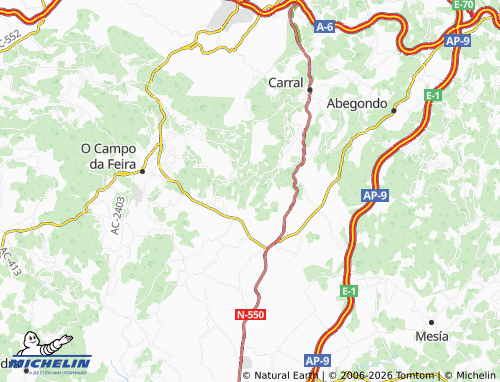 MICHELIN La Cabra map - ViaMichelin