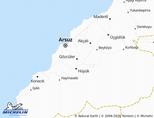 MICHELIN Gözcüler map - ViaMichelin