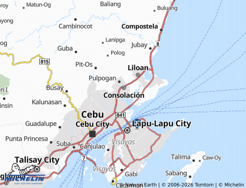 MICHELIN Tugbongan map - ViaMichelin