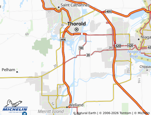 Mapa MICHELIN Allanburg - ViaMichelin