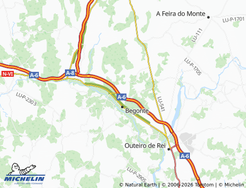 MICHELIN O Cruceiro map - ViaMichelin